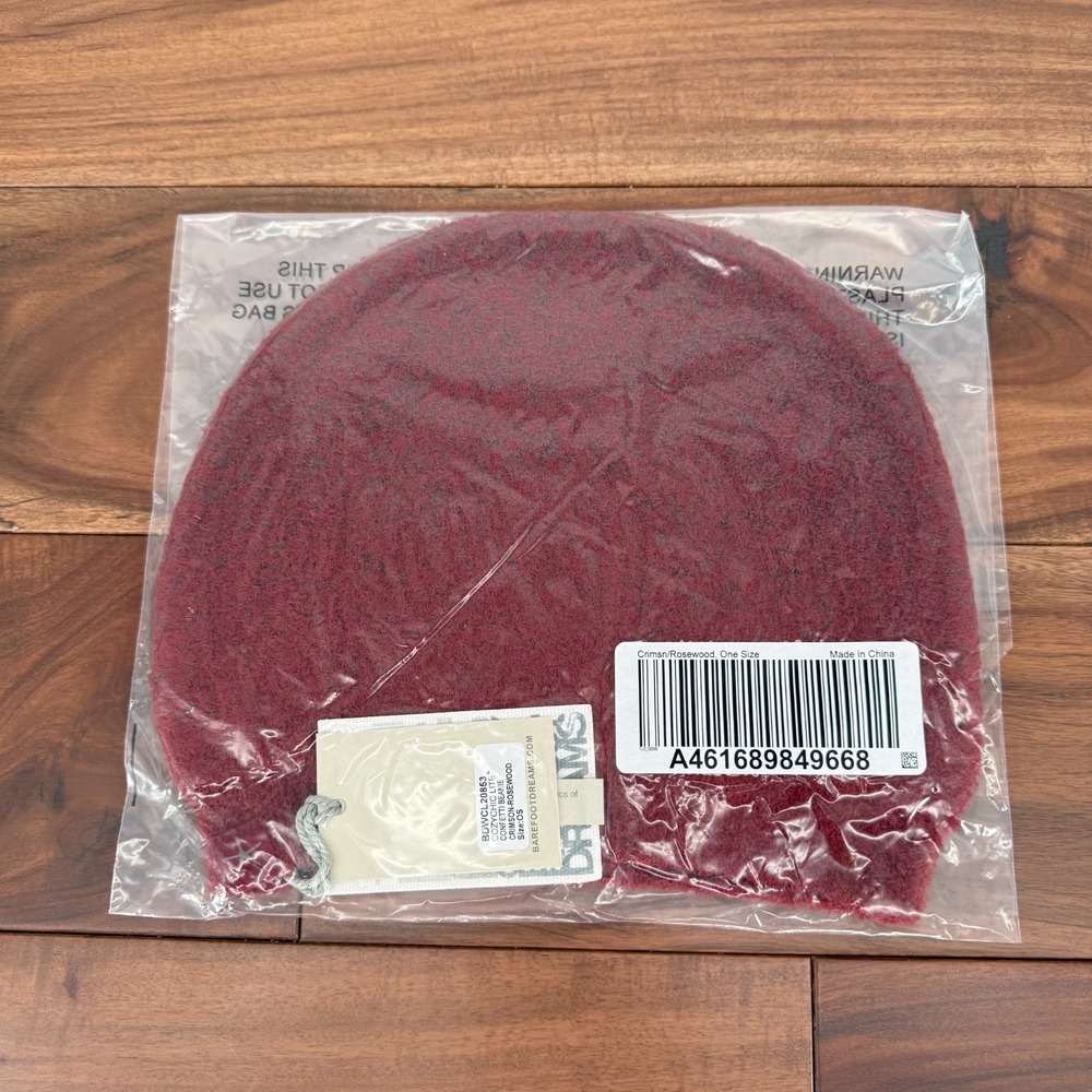 Barefoot Dreams CozyChic Lite Confetti Beanie Hat Women One Size Red Knitted Cap - Picture 3 of 4